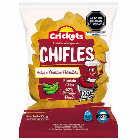 Chifle CRICKETS Sabor Chorizo Bolsa 150g